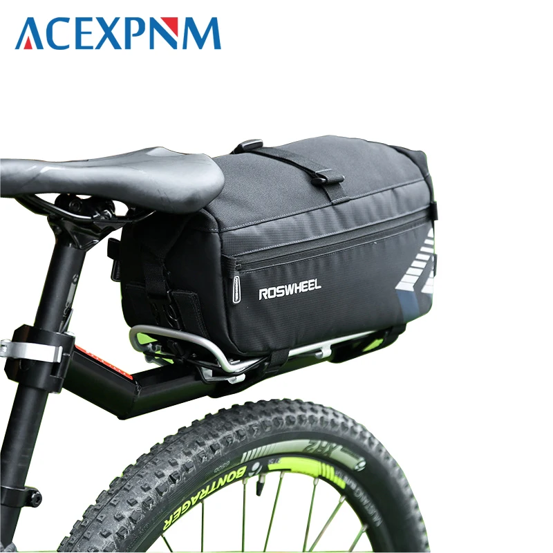 ACEXPNM 6L Waterproof Bike Bag Bicycle Accessories Saddle Bag Cycling Mountain Bike Back Seat Rear Bags Single Shoulder Bag