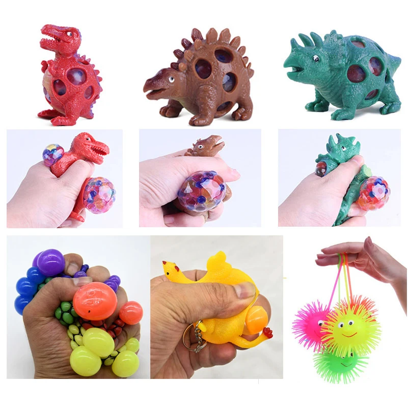 

New Antistress Obreez Balls Cute Chick Dinosaur Turtle Squishy Novelty Funny Ball Relieve Pressure Wreak Squishy Anti Stress Toy
