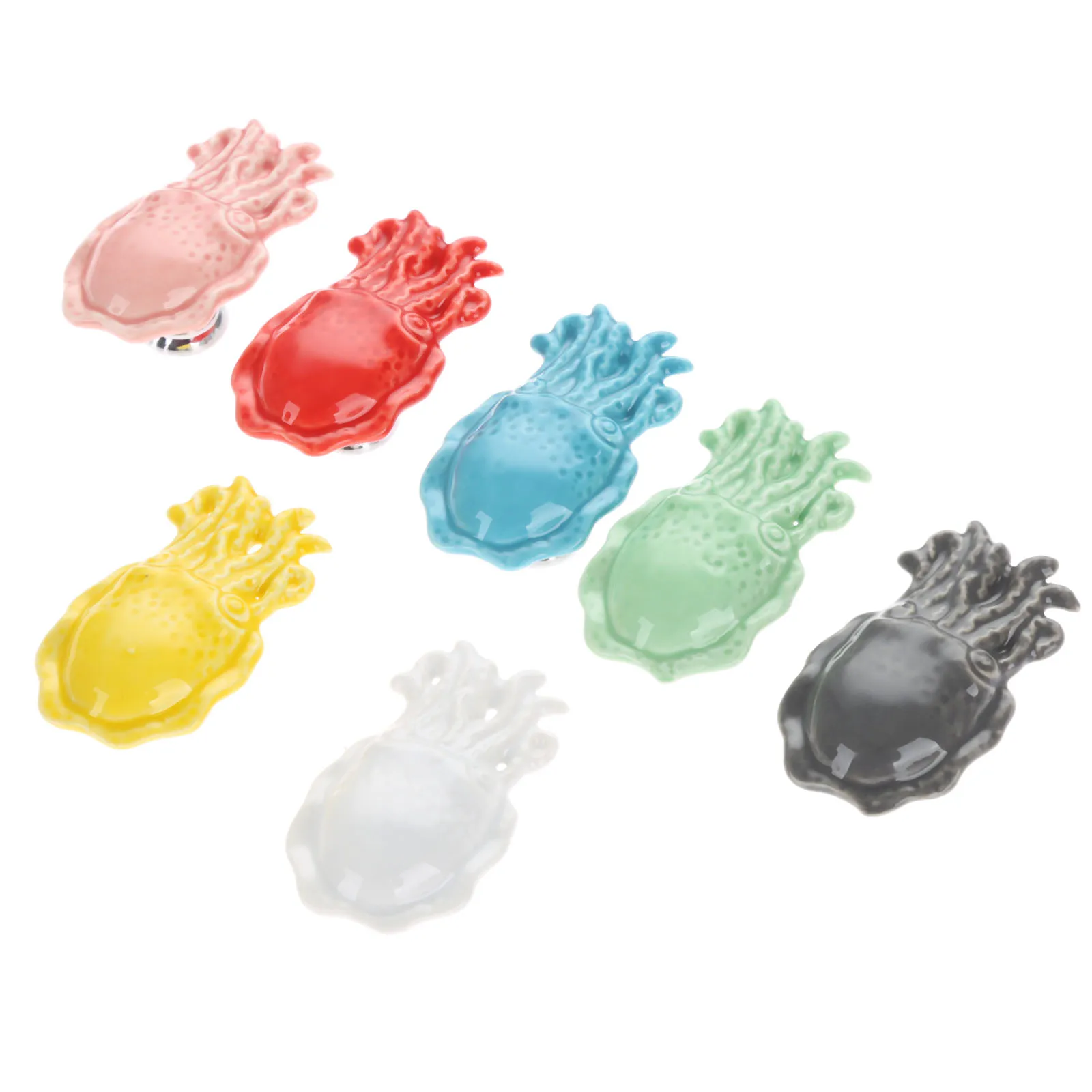 DRELD 7 Pcs الإبداعية الأخطبوط المقابض مقابض لقطع الأثاث باب خزانة ملابس سحب درج مقبض المطبخ خزانة دولاب المقابض DRELD 7 Pcs الإبداعية الأخطبوط المقابض مقابض لقطع الأثاث باب خزانة ملابس سحب درج مقبض المطبخ خزانة دولاب المقابض