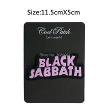 Black Sabbath светло-фиолетовый музыкальная группа панк-рок Вышитые Утюг на/пришить патч Heavy Metal индивидуальный дизайн патч доступен