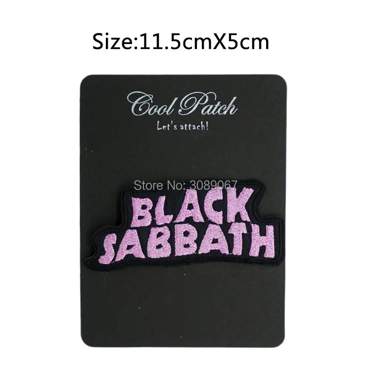 

BLACK SABBATH Light Purple Music Band Punk Rock Embroidered NEW IRON ON/ SEW ON Patch Heavy Metal Custom design patch available
