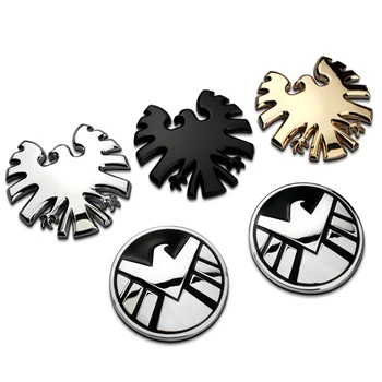 

1 PCS Aegis Bureau emblem Avengers Marked Shield Automotive Supplies Decorative badge 3D Stereo Metal Car Stickers Car Styling