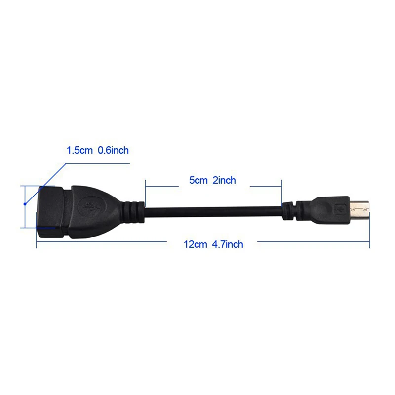 Микро USB OTG кабель адаптер 5pin мини папа к 2 0 Тип A хост для мобильного телефона MP3 MP4