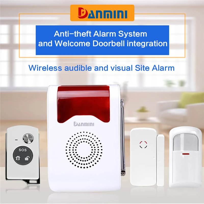

Home Security Alarm System Wireless Detector +1 remote controllers PIR Infrared Motion Sensor alarm Wireless Alarm Monitor