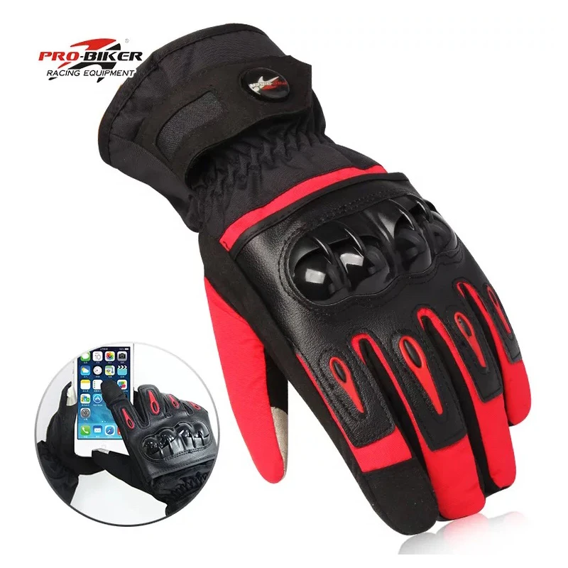 

Motorcycle Gloves Men 100% Waterproof Windproof Winter Moto Gloves Touch Screen Motorbike Riding Gloves