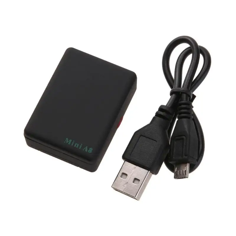 

Mini A8 GPS Tracker Global Real Time GSM/GPRS/LBS Locator Auto Car Kids Pet Tracking Device Power Adapter with SOS Button