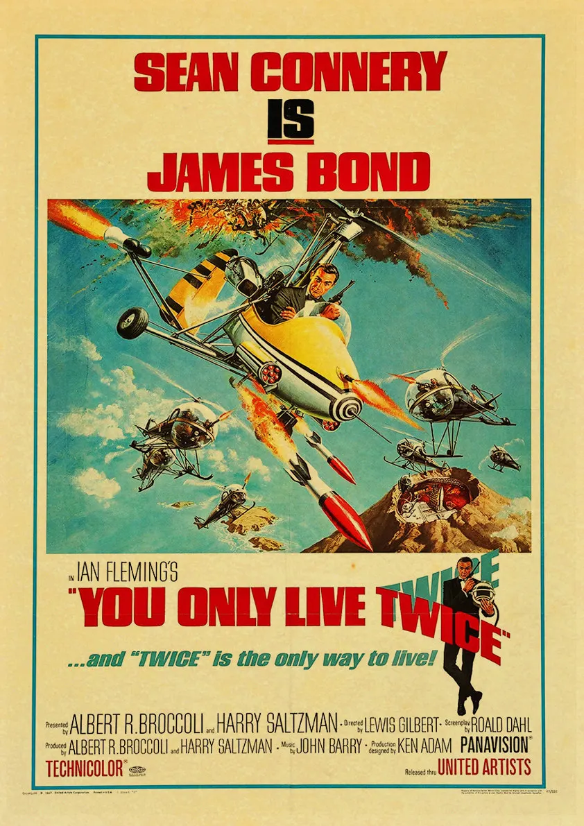 007 Джеймс Бонд серия постер из России с любовью Vinatge плакаты домашний декор для бара настенный Декор печать на крафт-бумаге