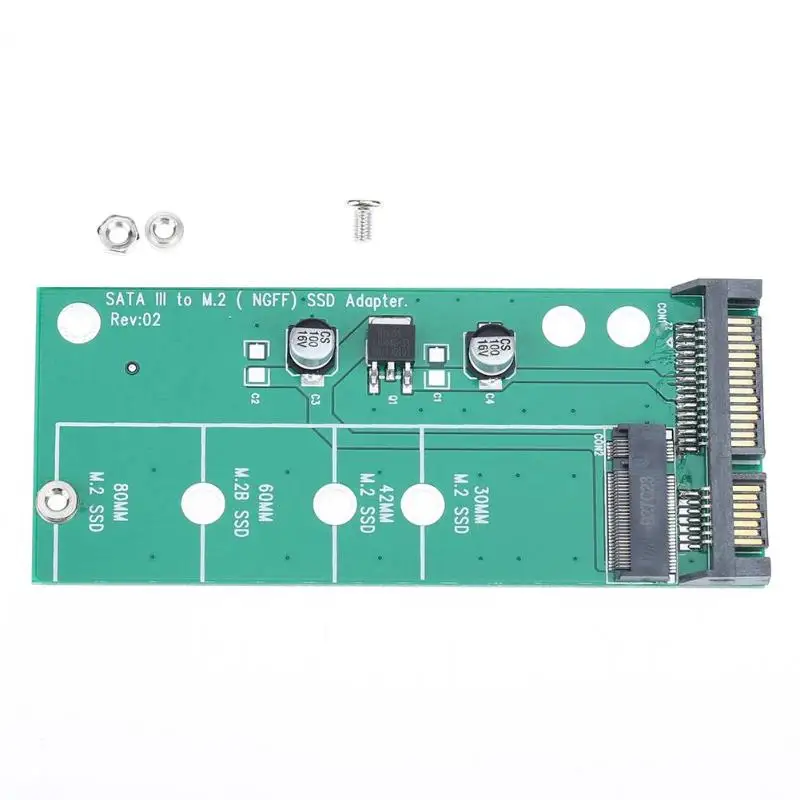 M.2 NGFF(SATA) SSD to SATA 3 SATA 2,5 адаптер конвертер карта с инструментами