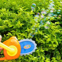 Leadingstar Электропилы Форма электронный автоматический Bubble Maker машина игрушка Пузыри пистолет с легкой музыки Детский подарок