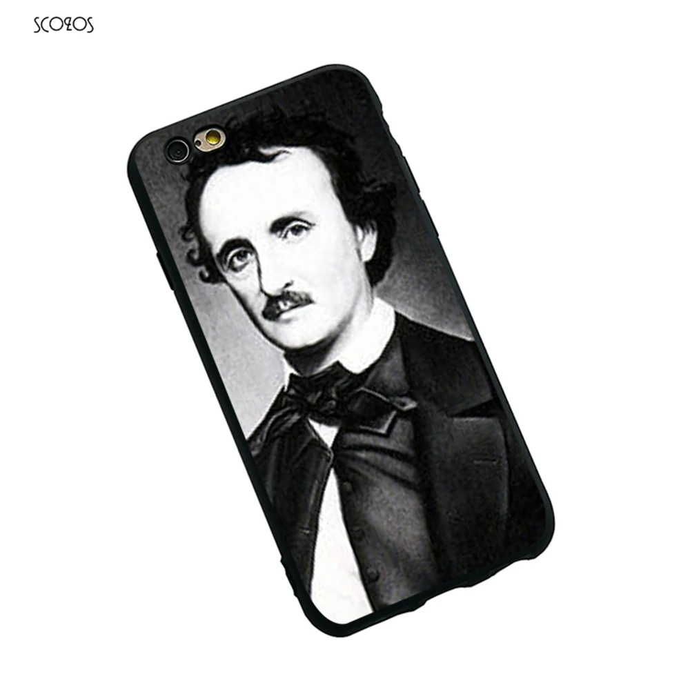 SCOZOS Edgar Allan Poe силиконовый мягкий чехол для телефона iPhone 5 5S SE 6 7 8 S Plus X Xr Xs Max |
