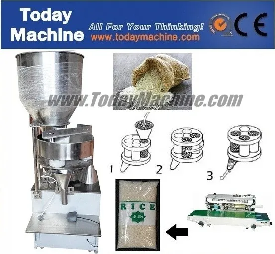 

Small size weigh and filling machine for coffee