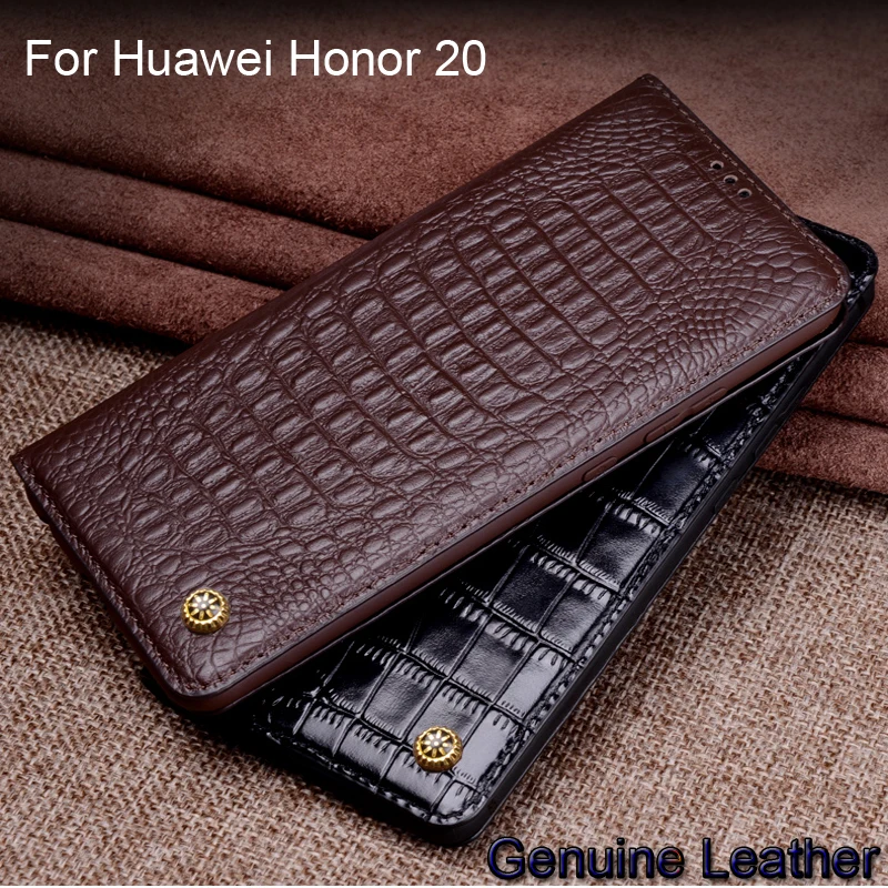 

Case For Huawei Honor 20 Luxury Genuine Leather Cases For Huawei Honor 20 Leather Protection Back Cover Honor20 Coque