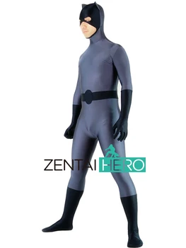 

Free Shipping DHL Wholesale Adult Open Face Catwoman Costume Halloween Zentai Costume Idea Lycra Spandex Superhero Catsui