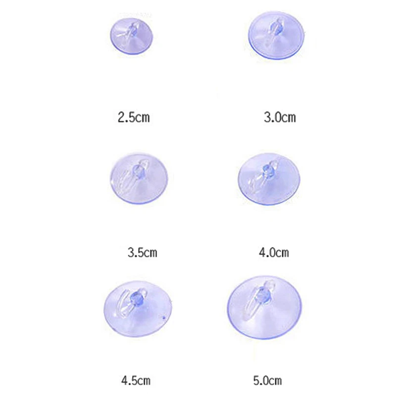 Новое высокое качество Кухня аксессуары присоске прозрачный Крючки-вешалки сильный 10 шт./компл. Ванная комната домашнего хранения для год - Цвет: 5.0cm