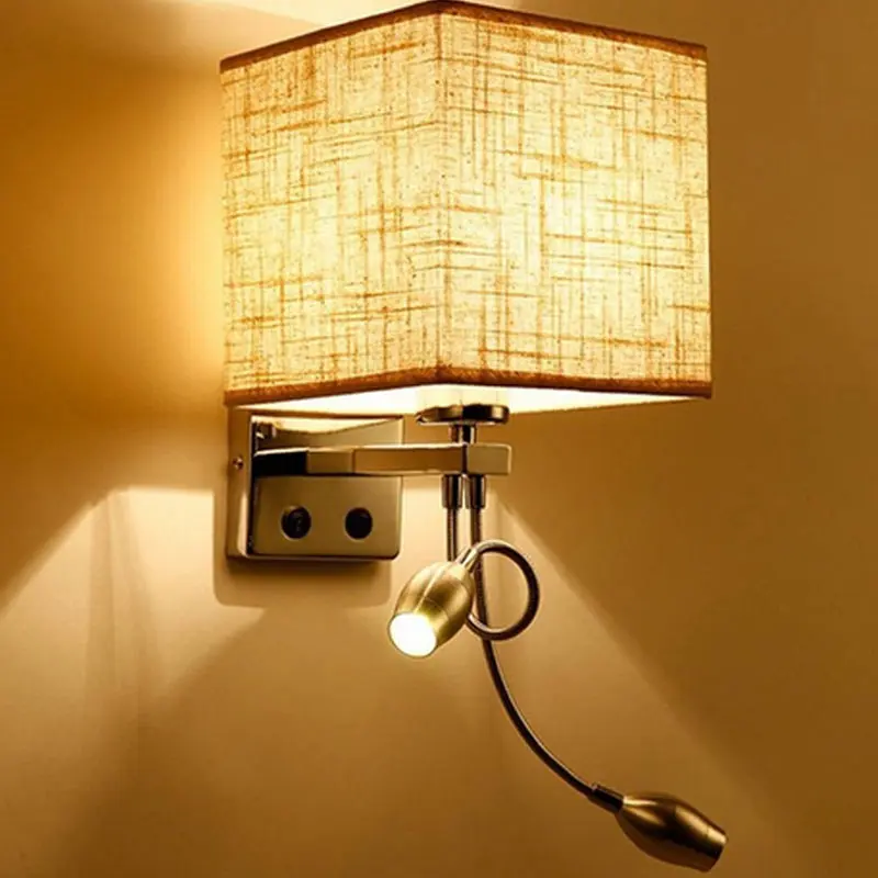 

New Arrival LED Cloth Wall Lamp Unique Design Fashion Modern Wall Home Sconce Light Hallway Bedroom Bedside Lights BS