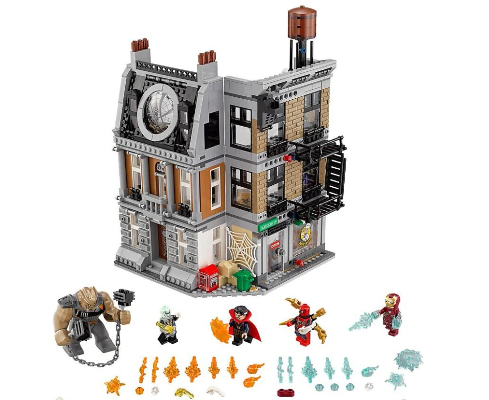 Marvel Мстители Бесконечность войны Sanctum Sanctorum разборка строительный блок мультфильм модель дом кирпичи развивающие игрушки