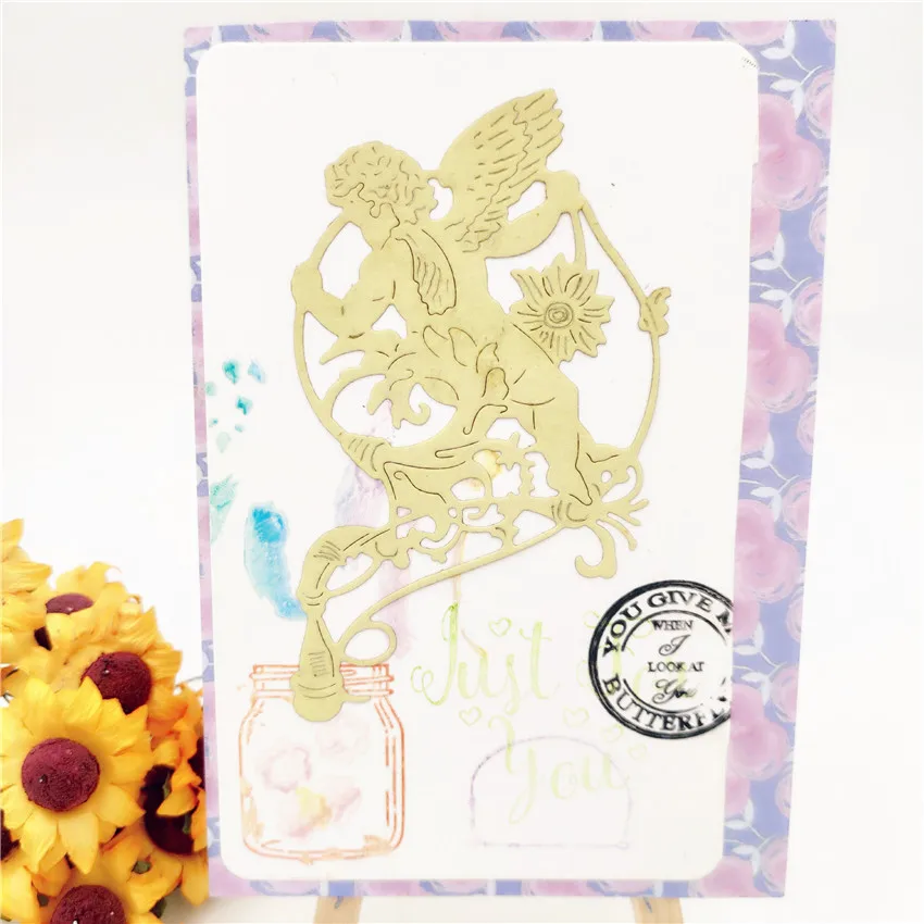 

Angel Lovely Back Metal Cutting Dies for DIY Scrapbooking Album Paper Cards Maker Decorative Stencils Crafts Embossing Die Cuts