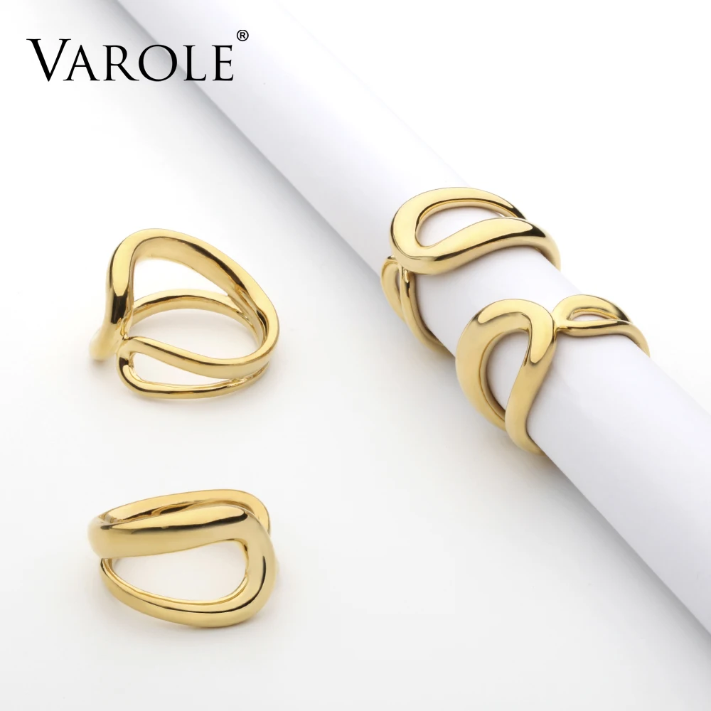 VAROLE Высокое Качество Намотки кольца для женщин модные ювелирные изделия anillos Anel Feminino простой стиль дизайн кольцо