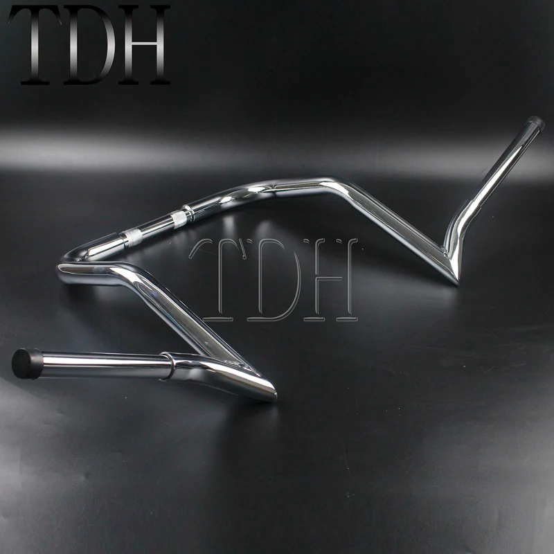 14 &quotRise 37&quot широкий руль для Harley Touring Dressers Baggers FLHT FLHTC хромированная стальная