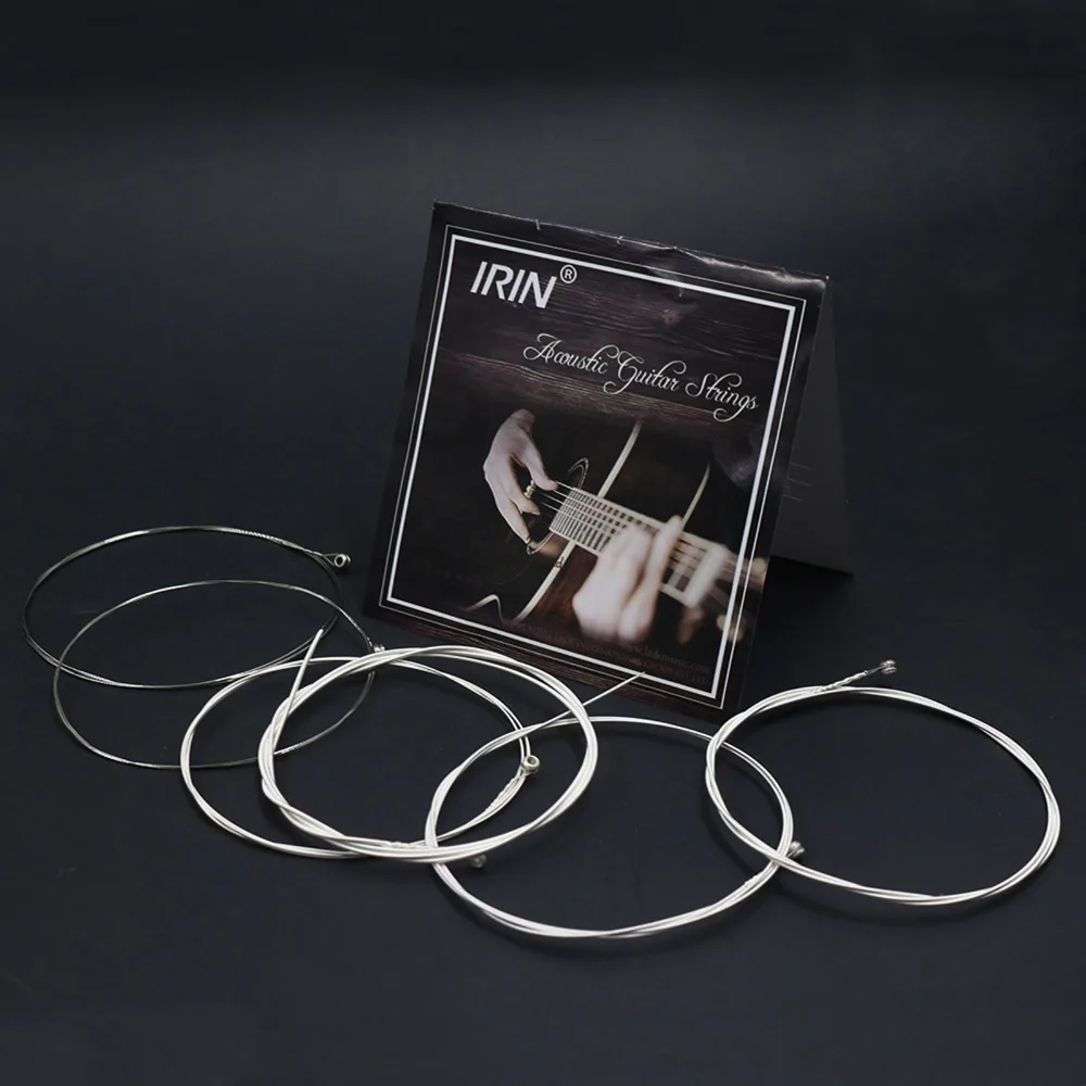 

IRIN ballad guitar string 012-053 A111 6pcs/Set Silver-Plated Copper Alloy Wound Acoustic Guitar Strings