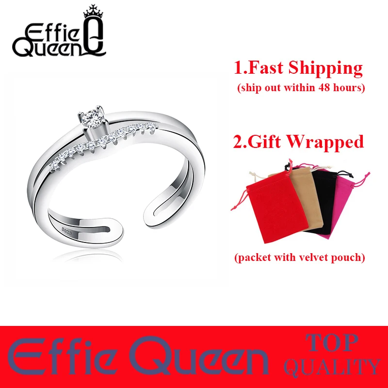 Женский Свадебный комплект из кольца и серебро 925 пробы|adjustable finger ring|finger ringrings for