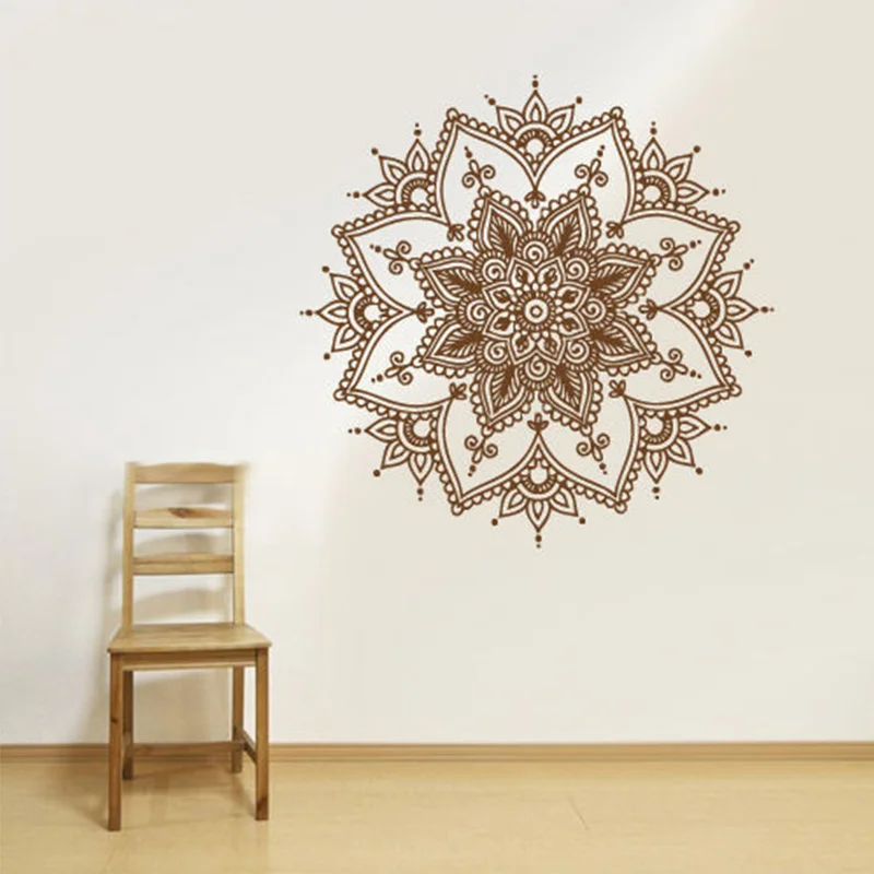 new wall decal vinyl sticker mandala menhdi flower om indian hindu