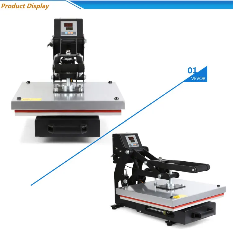 Высокое качество дизайн VEVOR горячие продажи теплопередачи футболка печать тепла пресс машина подвижная пластина продвинутый