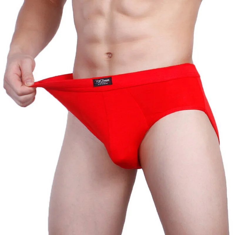 Розничная мягкой дышащей бамбуковое волокно нижнее белье мужчины боксеры шорты U выпуклых мужские брюки сексуальная модальные боксер мужчины шорты M-XXL - Цвет: Red