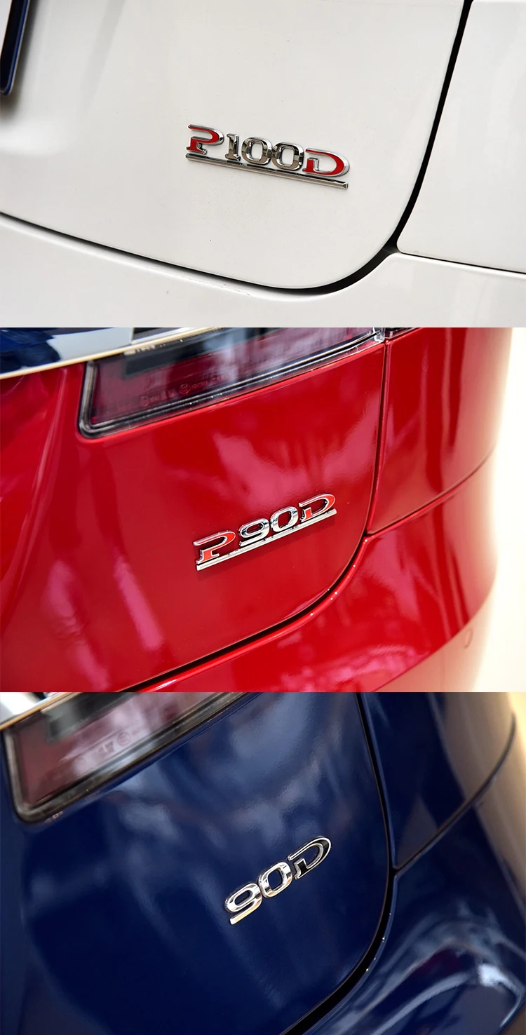 1 шт. ABS Стайлинг автомобиля смещение эмблема стикер, логотип 60 75 85 90 85D 100D P85D P90D P100D аксессуары для Tesla модель S модель X