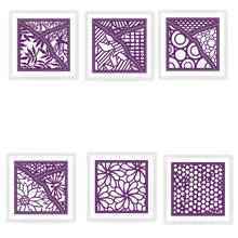 Квадратный полый цветочный узор режущие штампы DIY Скрапбукинг фото альбом тиснение для подарочной карты изготовление принадлежностей ручной работы
