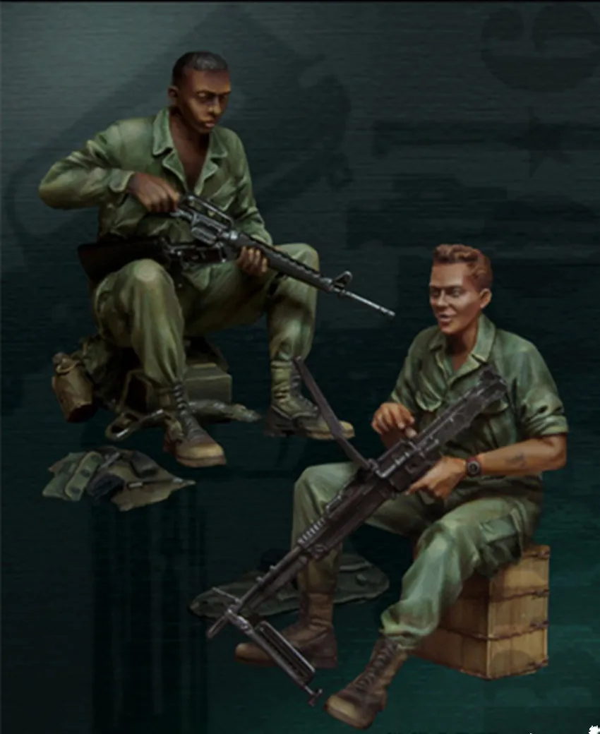 

1:35 Resin Figure Kit Unassambled Unpainted X218(2 FIGURES)