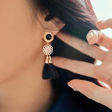 Новые женские серьги для невесты без пирсинга, серьги с бахромой в богемном стиле для свадебной вечеринки