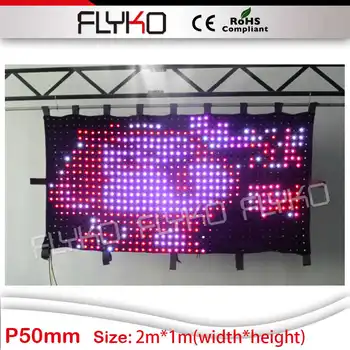 

2016 new product chrismas decoration p5 led video curtain free shipping