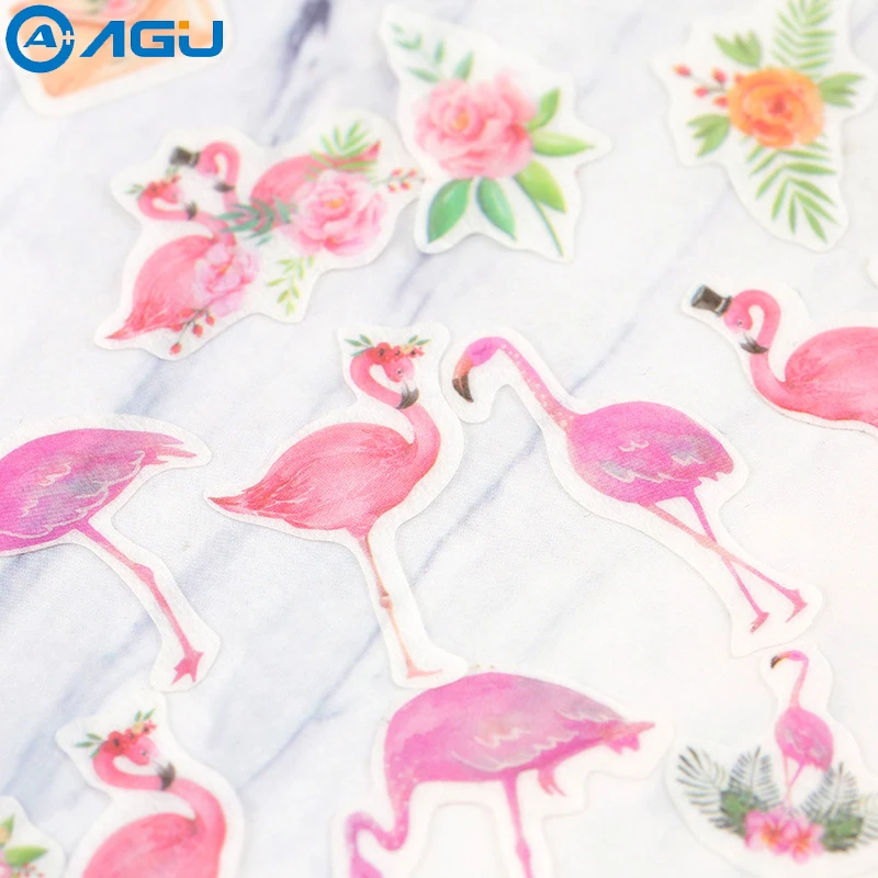 

AAGU 40pcs/Pack Animals Cats Flamingo Sticker Paper Decoration Sticker Diy Handmade Diary Album Srapbooking Sticker Arts Crafts