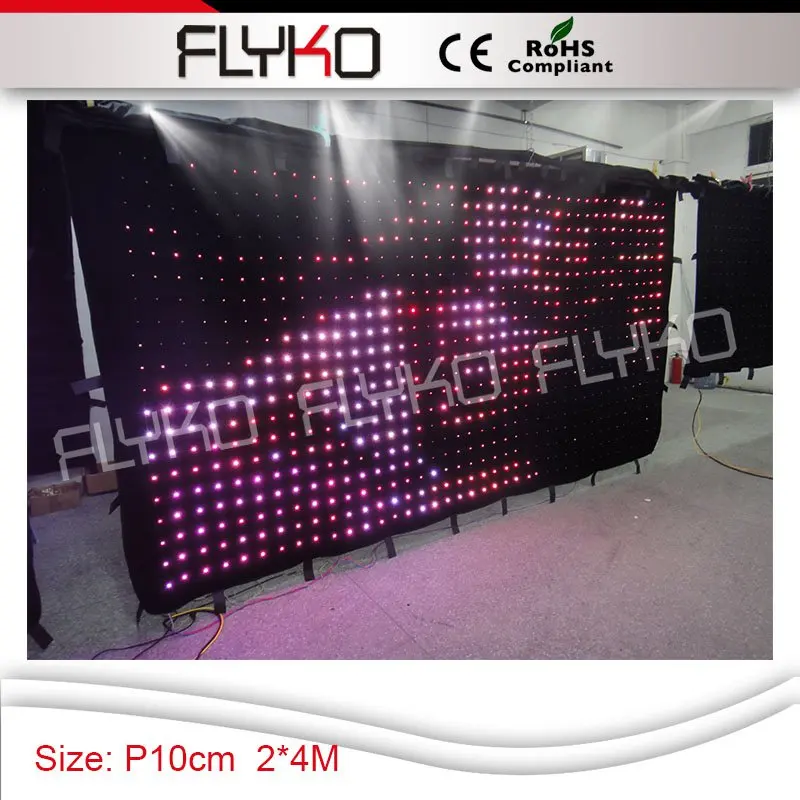 

2016 CE RoHS RGB3in1/P10 2x4m/ Multi-purpose LED stage background wall LED display playing movies SD controller