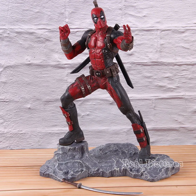 Фигурка человека X-Man Dead Pool из смолы, фигурка героя, игрушка Дэдпул, ПВХ, коллекционная фигурка Marvel X MEN, кукла 26,5 см