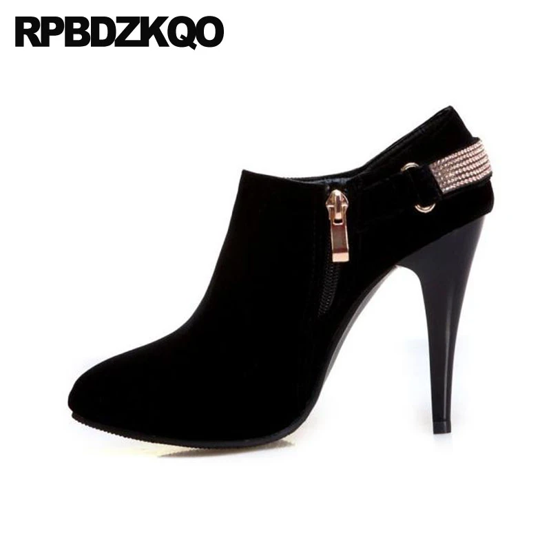 ladies black shoe boots