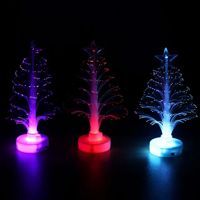 Led Party Flash Fiber Tree Colorful LED Light Mini Christmas Tree Led party flash fiber tree colorful LED light mini Christmas tree fiber optic night light decoration - Led Party Flash Fiber Tree Colorful LED Light Mini Christmas Tree
