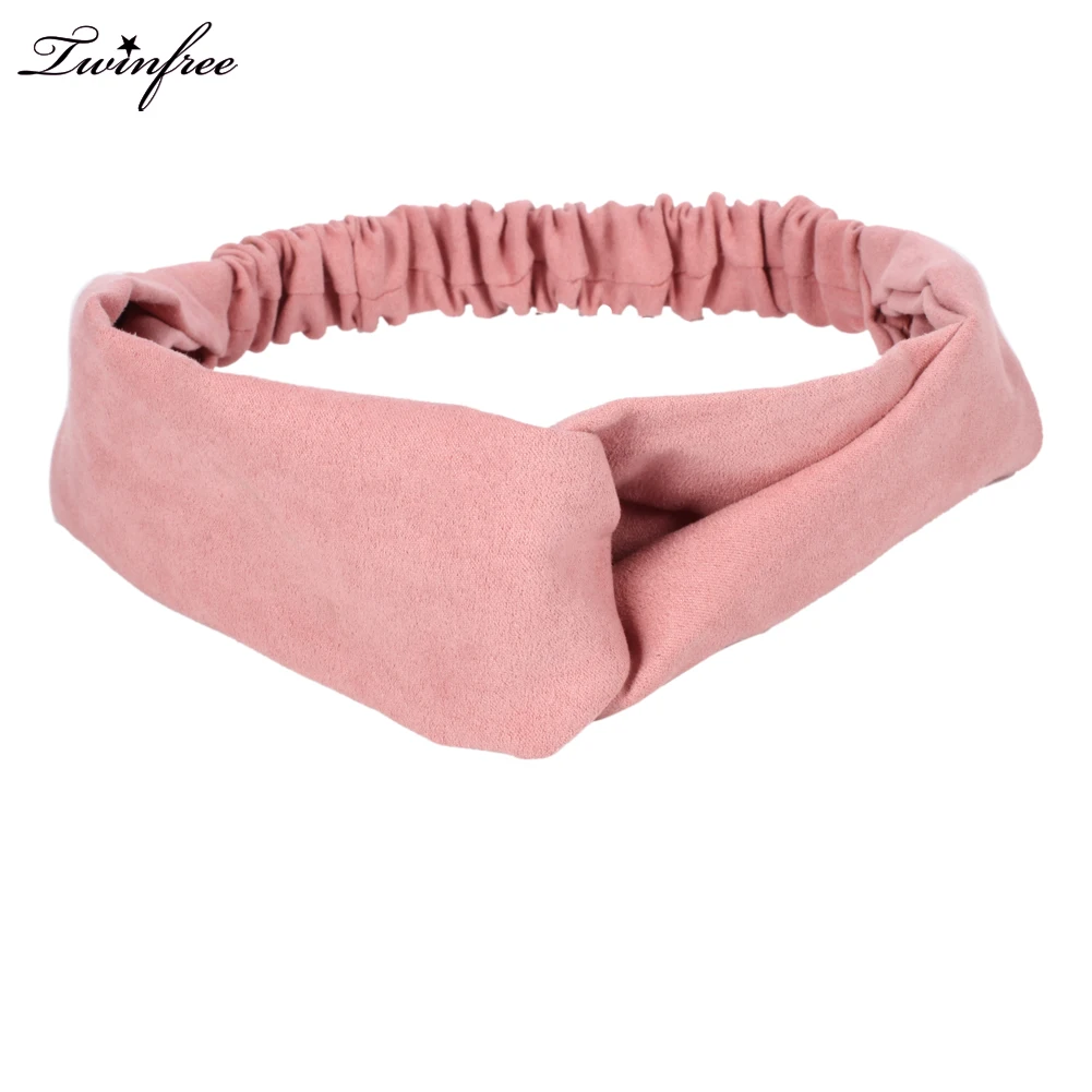 

Solid Color Twist Turban Headband for Women Hair Accessories Stretch Hairbands Girls Headwear Headbands Head Wrap