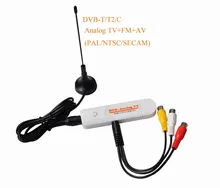 2017 new USB ANALOG /dvb-t /dvt-t2 /FM RECEIVER Analog TV dongle USB TV stick AV video for PC
