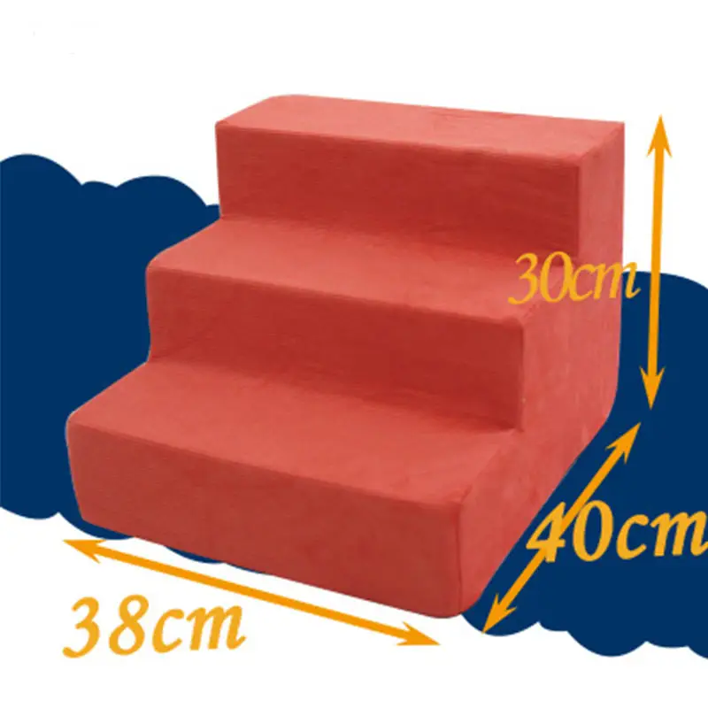 3 шага дышащая собака Лестницы анти-скольжения кошка лестница Водонепроницаемый ПЭТ подъемная лестница кровать Подушка Мат для маленьких собак Щенок Кот