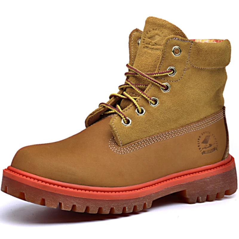 Mujer En Véritable Cuir Plein De Bottines Désert Zapatos D'hiver Femmes Mode Femme Bois Blue Bottes pink Martin Air coffee brown Chaussures Casual Dames yellow ad50qYx