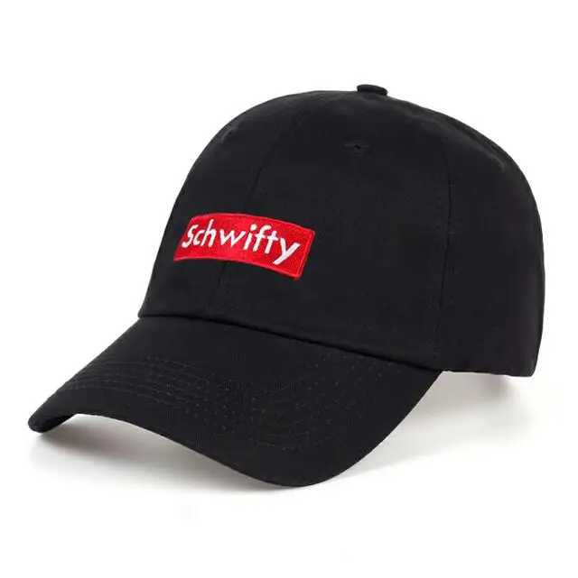 Получите Schwifty Кепка Рик и Морти папа шляпа Schwifty Вышивка без структуры бейсболка s Аниме Бейсболка бренд хлопок - Цвет: Черный