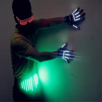 Billige T20 LED Licht Gläser Led Handschuhe Led Gürtel Ballroom Dance Led Licht Kostüme Dj Dance Handschuhe Party Veranstaltungen Bar Disco Trägt