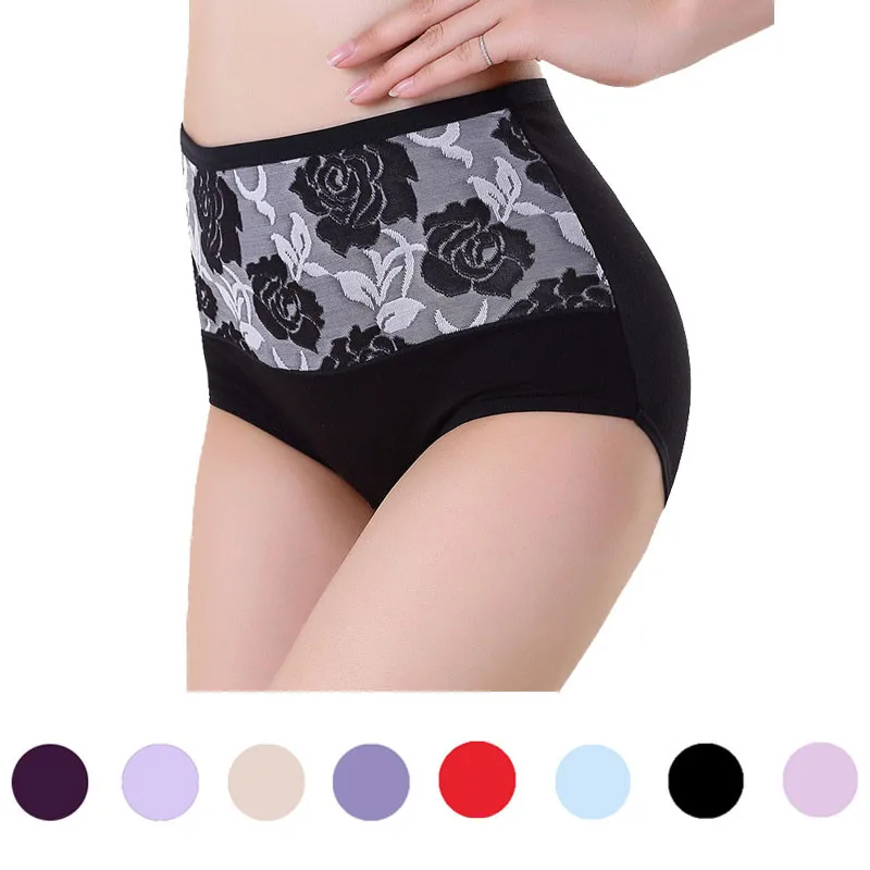 

CHANSGEND High Waist Cotton Women Briefs Sexy Healthy Comfortable Panties Plus Size Lady Sexy Panties 2019