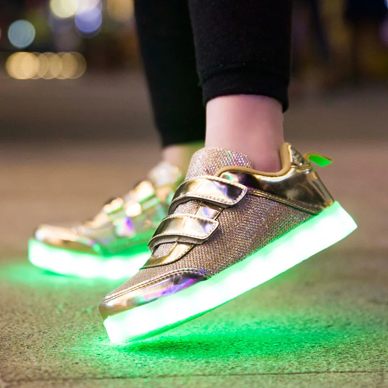 Fashion-Bright-Solid-USB-Led-Light-Up-Kid-Shoes-Breathable-Hook-Loop-Children-Charging-Luminous-Sneakers-For-Girl-And-Boy-25-37-1