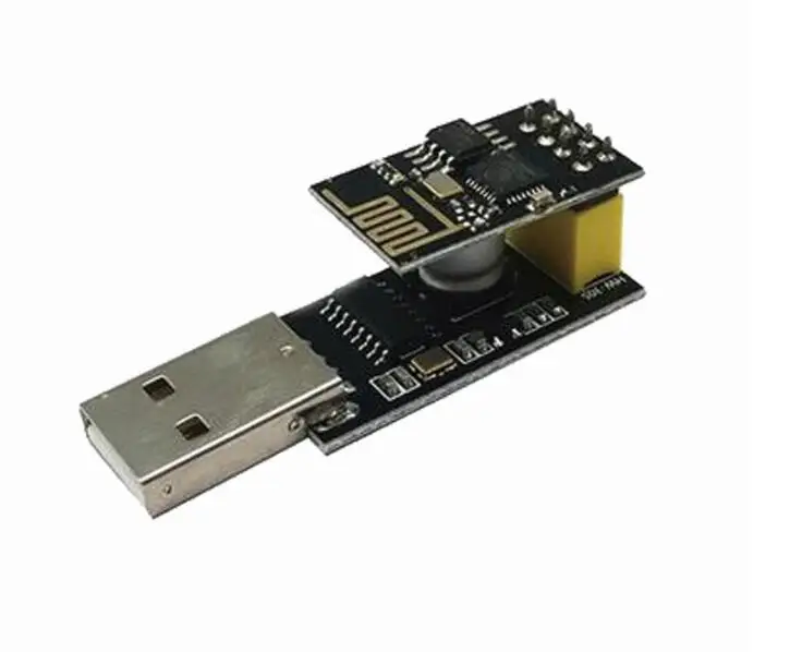 ESP01 Programmer Adapter UART GPIO0 ESP-01 Adaptater ESP8266 CH340G USB to ESP8266 Serial Wireless Wifi Developent Board Module - Цвет: With ESP-01