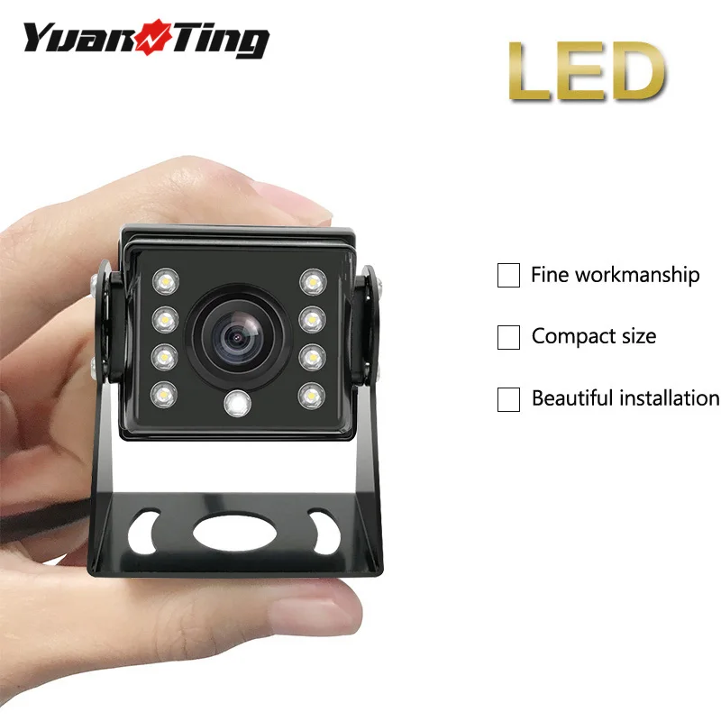 

YuanTing Night Vision 8 LED Lamps Rear View Camera Truck Bus Trailer RV Blind Spot Car Monitoring Reversing Image Waterproof HD