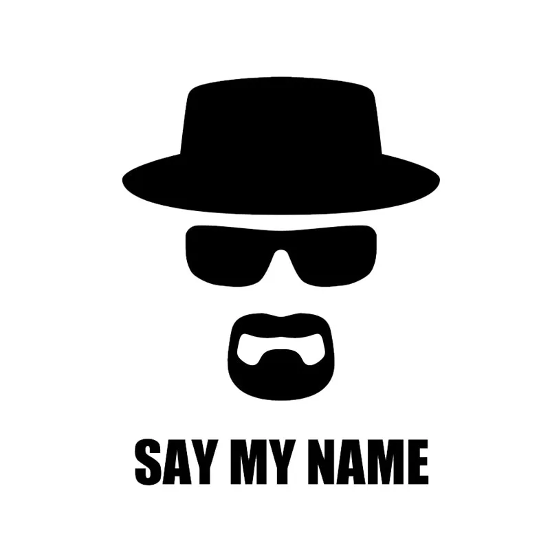 

1Pcs Breaking Bad Heisenberg Sticker Vinyl Decal for Laptop Vinilos Paredes Black Wall Stickers PVC Decal