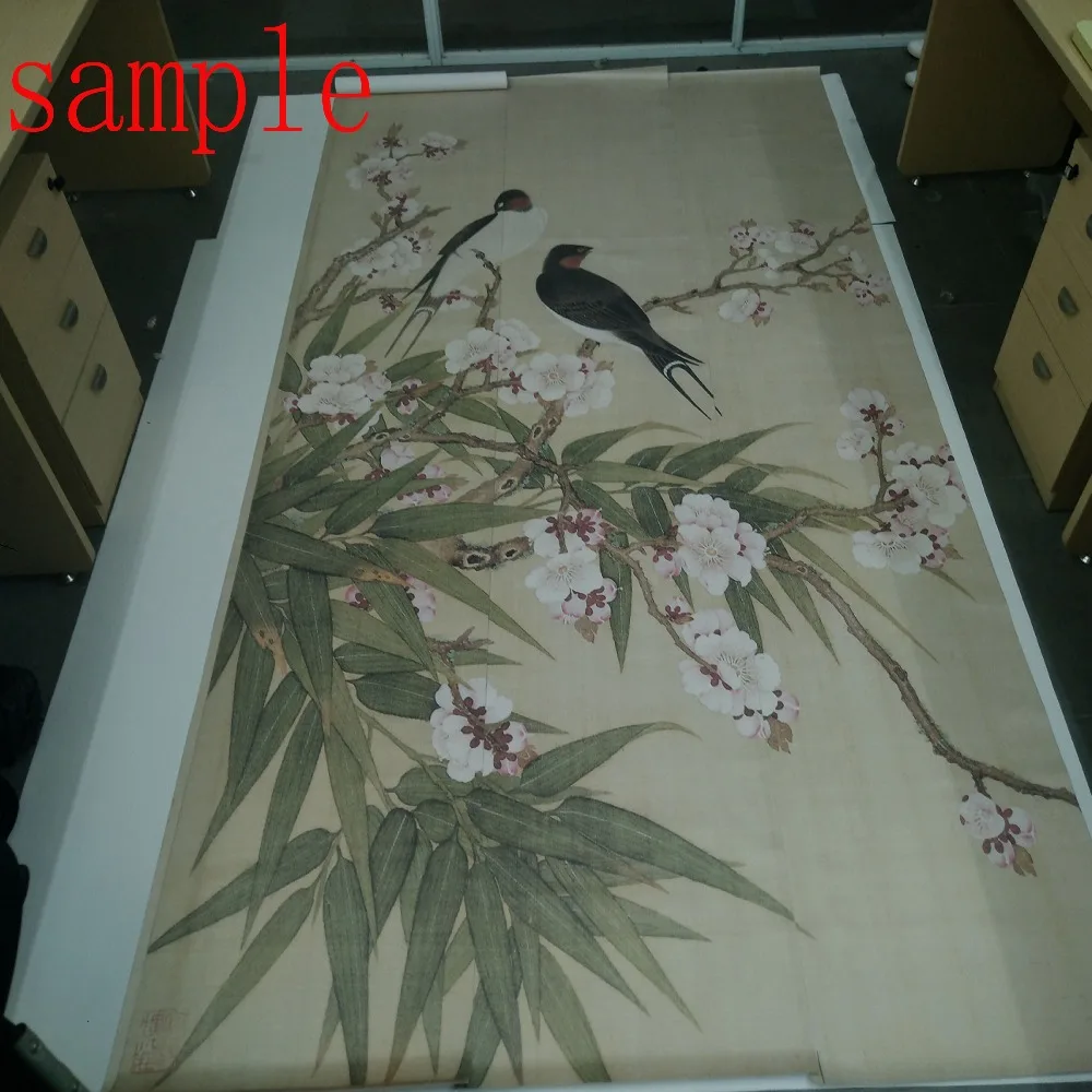 Custom Photo Wallpapers 3D Chinese Style Non-Woven Wall Papers Home Decor Birds Flowers Wallpapers for Living Room Bedrooms